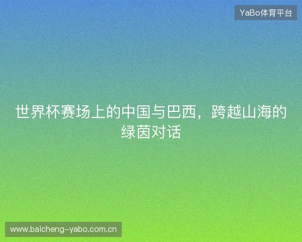 世界杯赛场上的中国与巴西，跨越山海的绿茵对话